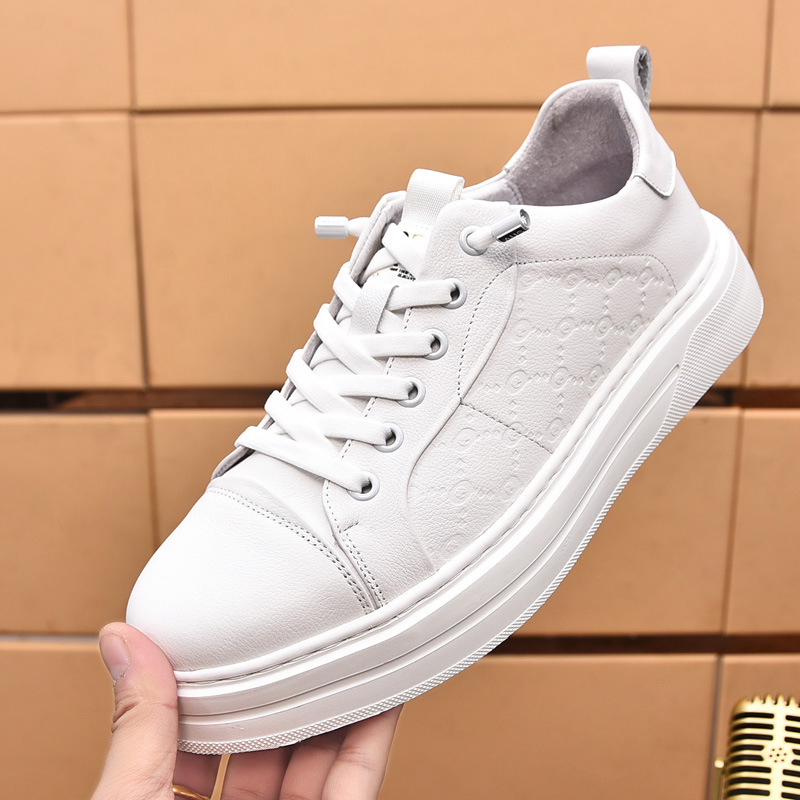Men's Leather Jogging Shoes All-match Casual Shoes